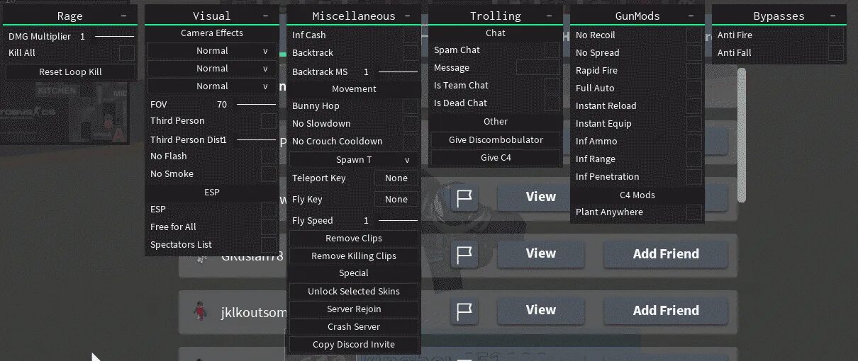 Fling gui script