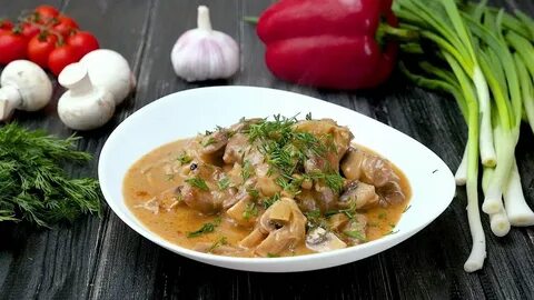 Печень говяжья с грибами рецепты