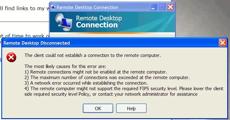 Ошибка Remote desktop. Сбой RDP. Ошибка подключения RDP. Remote desktop connection Windows XP.