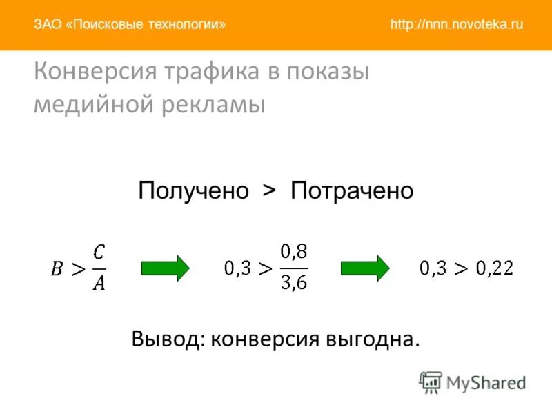 Конверсия трафика