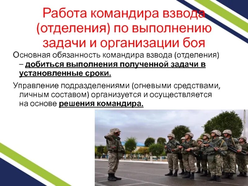 Какие действия выполняет военнослужащий после получения команды. Какие действия выполняет военнослужащий после получения команды