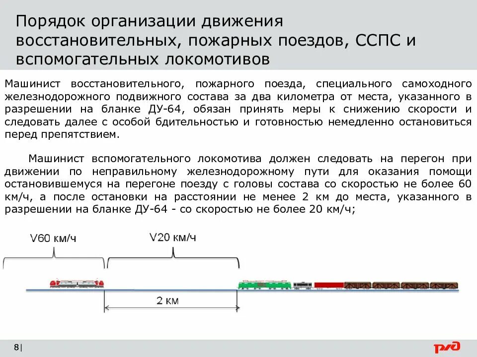 Организация движения поездов. Организация движения восстановительных и пожарных поездов. Оказание помощи поезду остановившемуся. Порядок движения хозяйственных поездов.