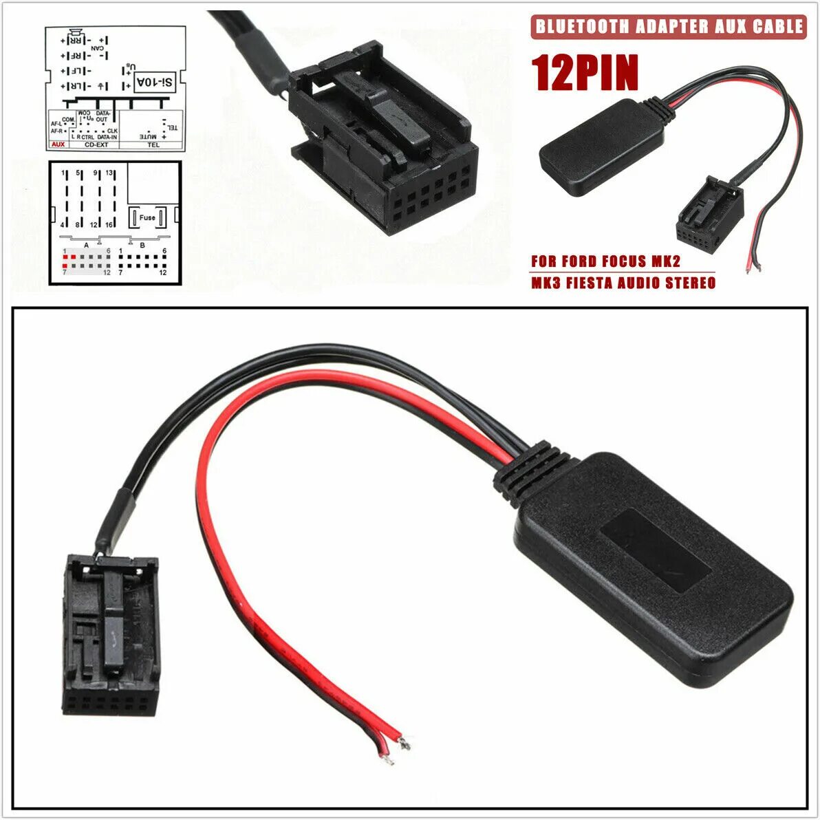 Bluetooth адаптер Ford 6000 CD. Коннектор USB aux Форд фокус 2. 12pin Bluetooth адаптер. Автомобильный адаптер USB аукс Форд фокус 2.