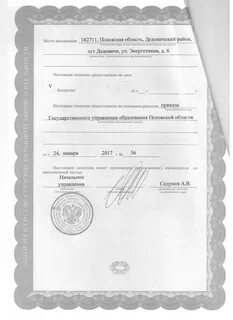 Детская школа искусств документы