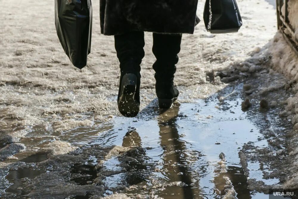 Резкое потепление. Лужи в барнауле. Сильная метель снежная буря. Дождь в апреле. Очистка двора от снега.