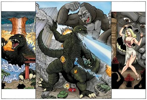 King Kong Vs Godzilla Fan Art Print by Doc Vaughn Art - Etsy.