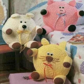 Вязание подушки игрушки