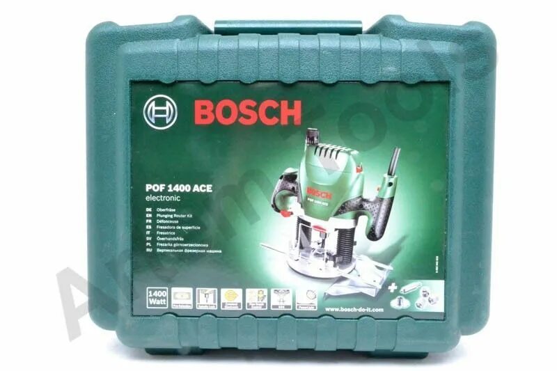 Bosch 1400 купить. Фрезер Bosch POF 1400. Кейс для фрезера Bosch POF 1400. Bosch POF 1400 Ace. Фрезер Bosch POF 1400 Ace 0.603.26c.820.