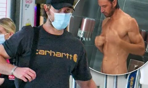 Netflix's Sex/Life actor Adam Demos covers up at Sydney Airport Daily ...