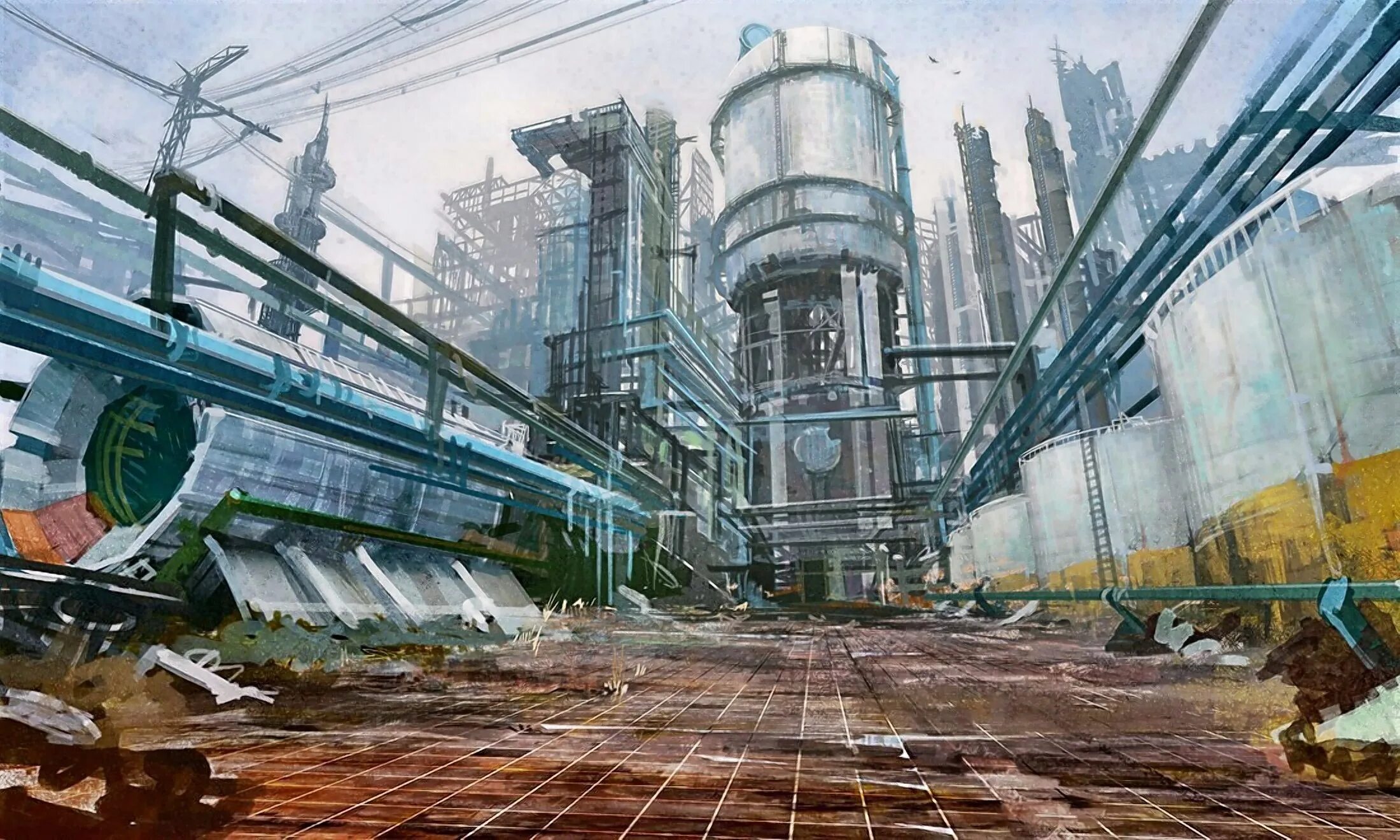 заброшенный завод. Sci fi литейный завод. киберпанк sci fi завод. завод внутри. Sci fi завод.