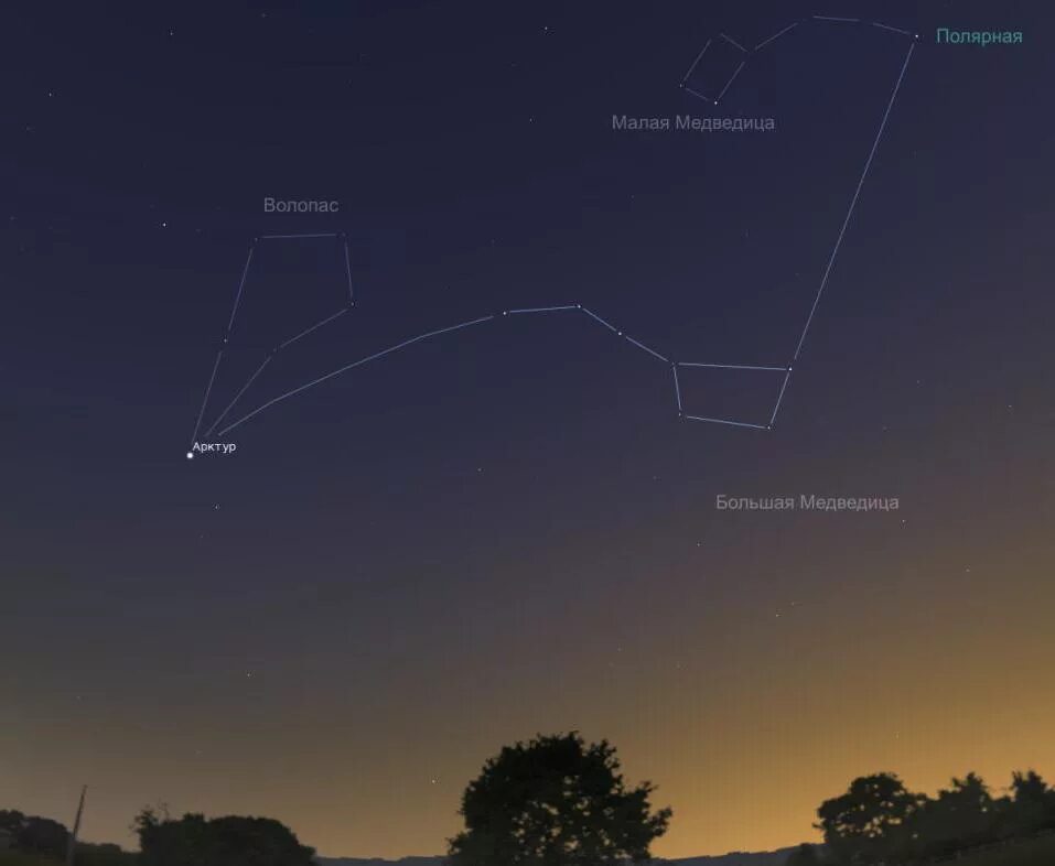 Первая звезда на небе появляется. Арктур в созвездии Волопаса. Яркая звезда в созвездии Волопас. Арктур звезда в созвездии Волопаса. Большая Медведица и Арктур звезда.