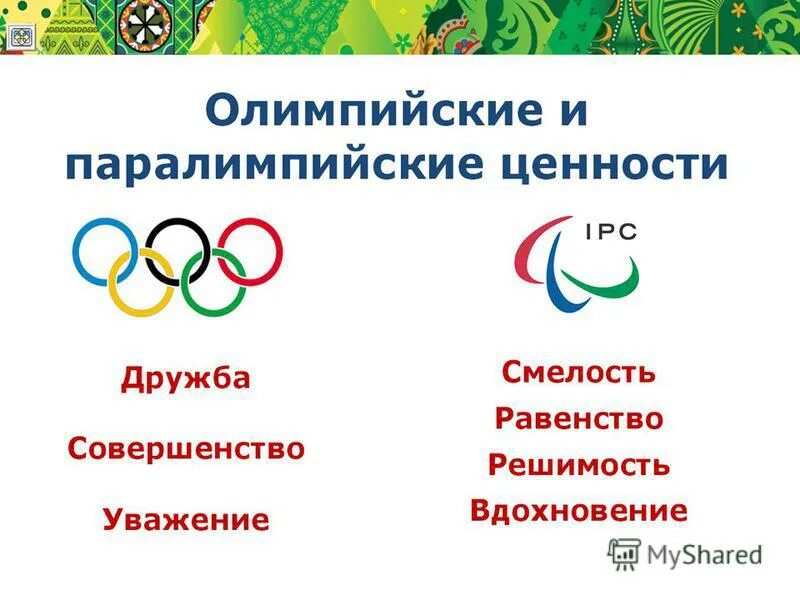 олимпийский урок