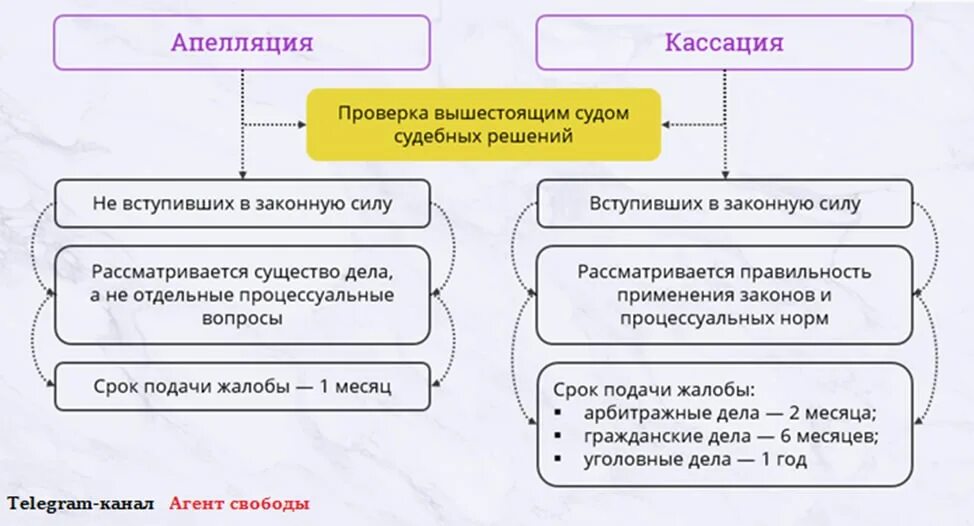 Апелляционное и кассационное производство