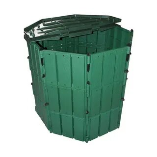Компостер садовый пластиковый с крышкой