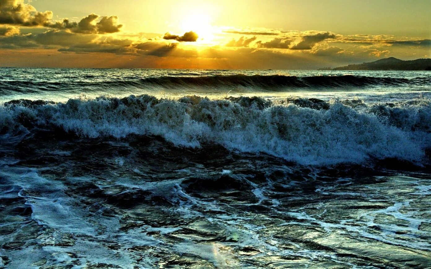 Море, волны. Море шторм. Бурное море. Шторм в океане.