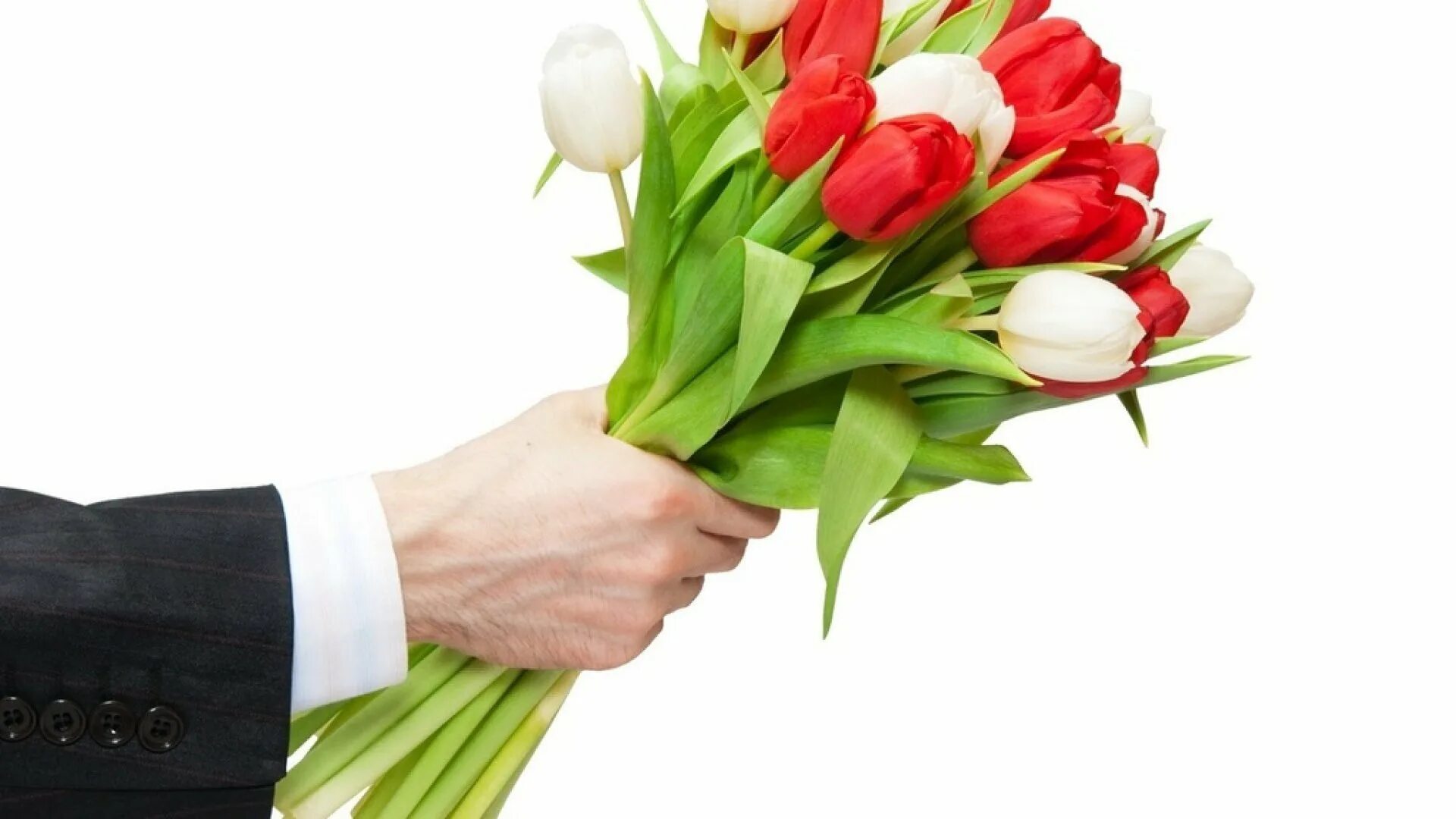 Seo для доставки цветов и букетов. Букет в руках. Букет тюльпанов. Тюльпаны в руках. Букет тюльпанов на белом фоне.