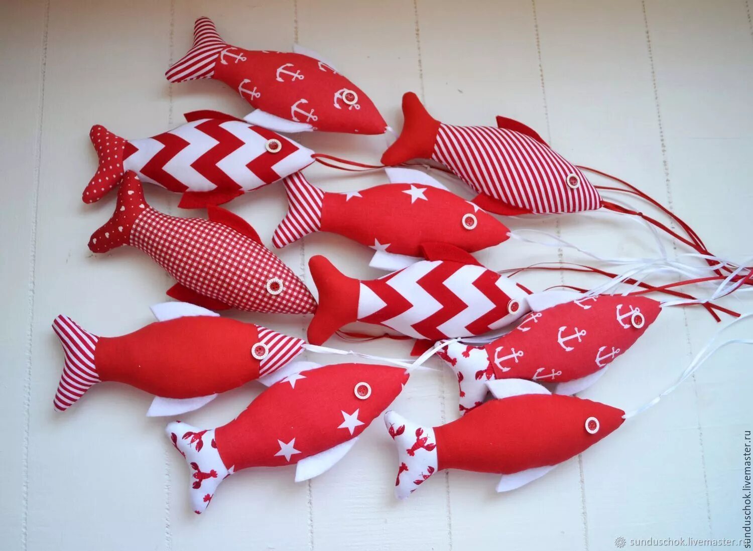 Морские рыбки купить. Текстильные рыбки. Декор "рыба". Рыбки из текстиля. Морской декор.