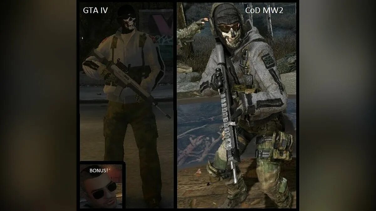 Датамайнер показал лицо Гоуста из COD: Modern Warfare 2 без маски Канобу