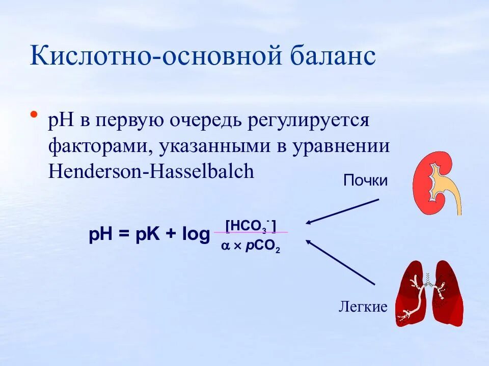 Нарушение кислотно основного