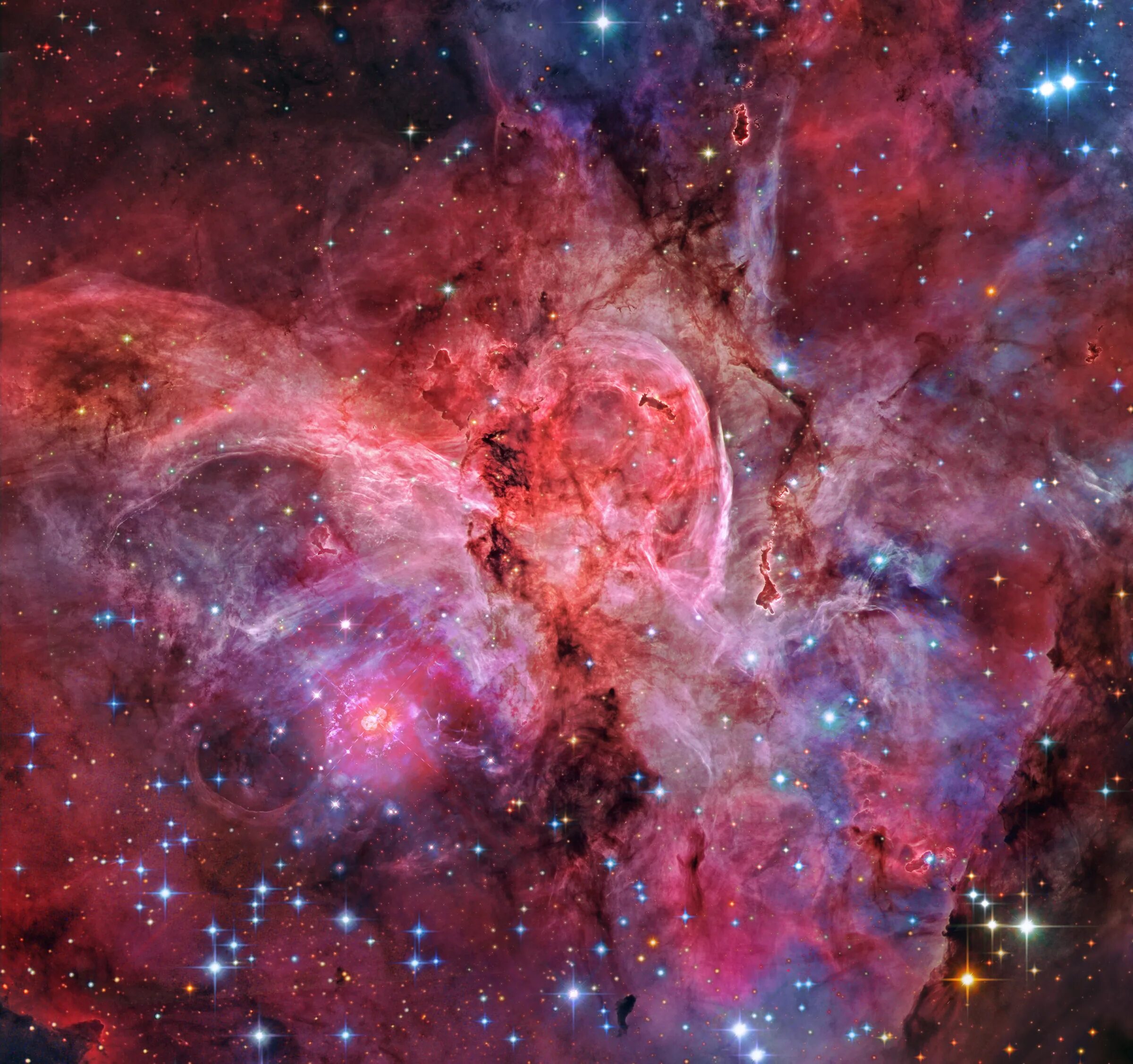 Картинка космос где. Туманность киля Хаббл. Туманность NGC 3372.