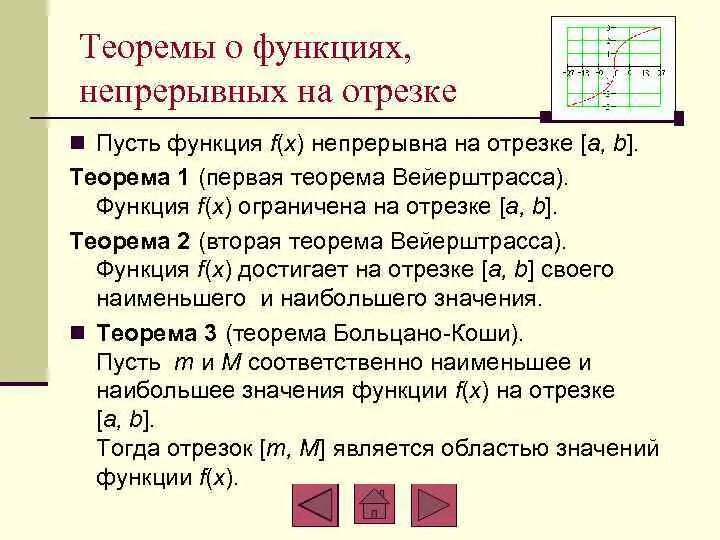 Основные теоремы о непрерывных функциях. Теоремы о функциях непрерывных на отрезке. непрерывность функции на отрезке. теорема о непрерывности функции на отрезке. функция непрерывна на отрезке.
