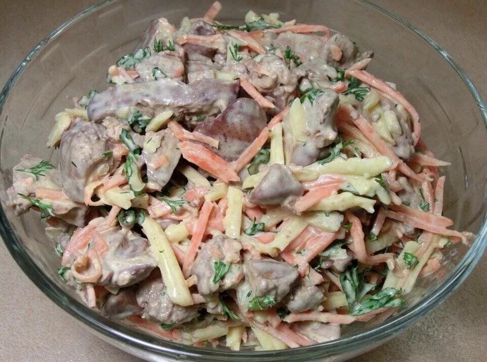 Как правильно сварить куриную печень для салата