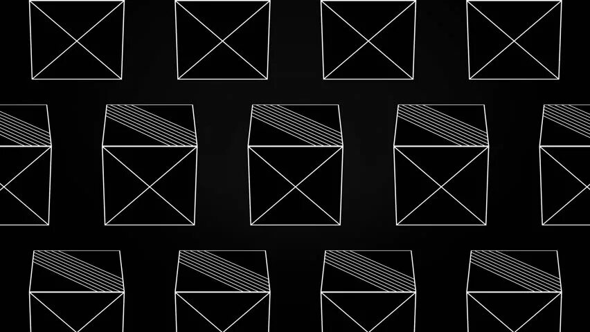 Animation rotate. Intersection cube animation.