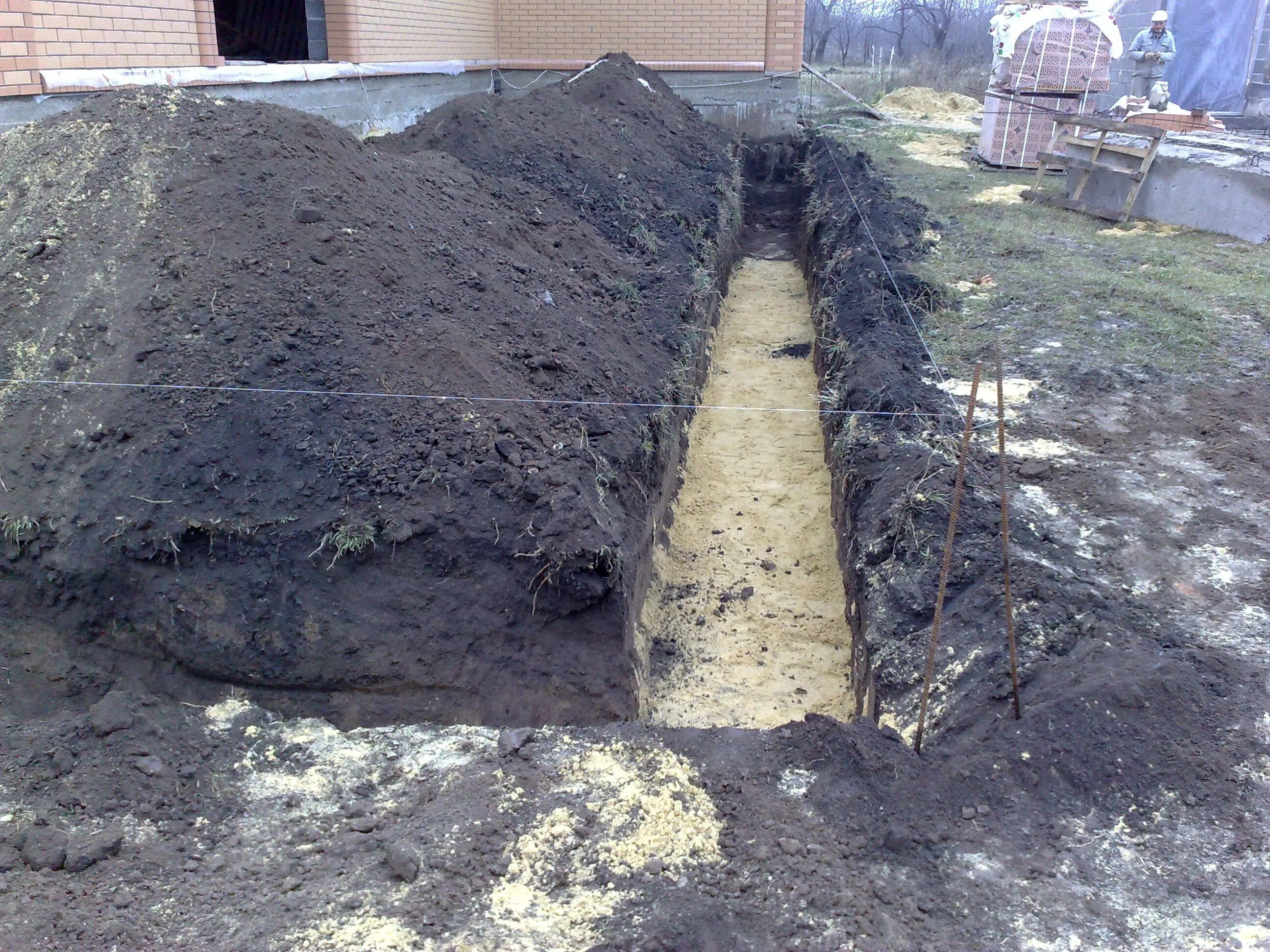 Есть работа траншей