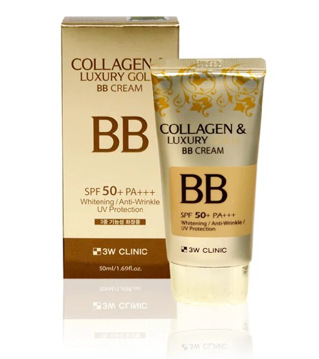 Вв коллаген. 3w Clinic тональный крем BB коллаген/золото Collagen&Luxury Gold. ВВ крем 3w Clinic Collagen Luxury. Крем 3w Clinic Collagen Luxury Gold Cream. Collagen Luxury Gold 24k Gold 3w Clinic.