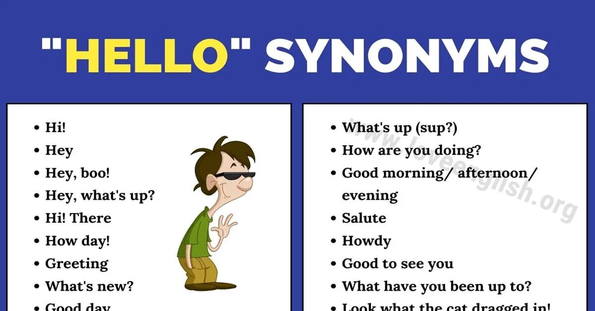 Greetings to you how are you doing. Hello synonyms. different ways to say hello. ways to say hello in english. how to say привет in english.