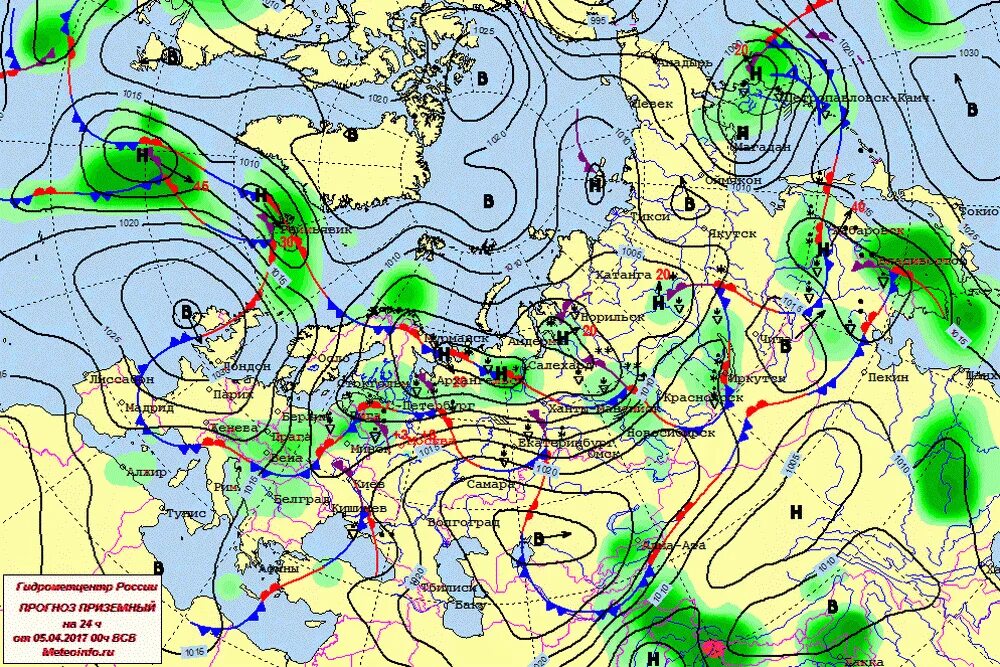 Синоптическая карта. Погодная карта. Метеорологическая карта. Метеорологическая карта России.