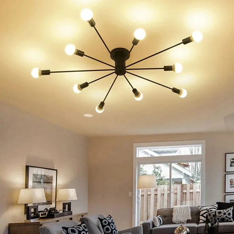 Свет лампа люстра. Lamparas de techo светильник потолочный. Потолочный светильник Modern Flush Mount Ceiling Light. Люстра Ceiling Light Fixtures Iron Chandelier. Люстра лофт 10 ламп.