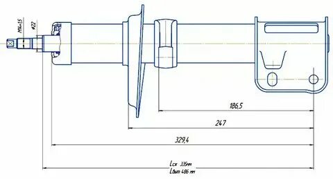 Стойки передние ваз размеры