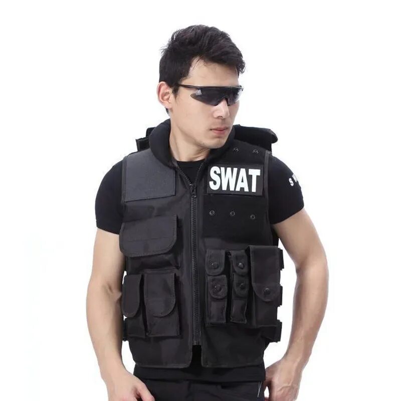 Black vest. Модульный жилет SWAT "Combat" (Black). Бронежилет SWAT. Тактический жилет SWAT. Жилет SWAT Molle.