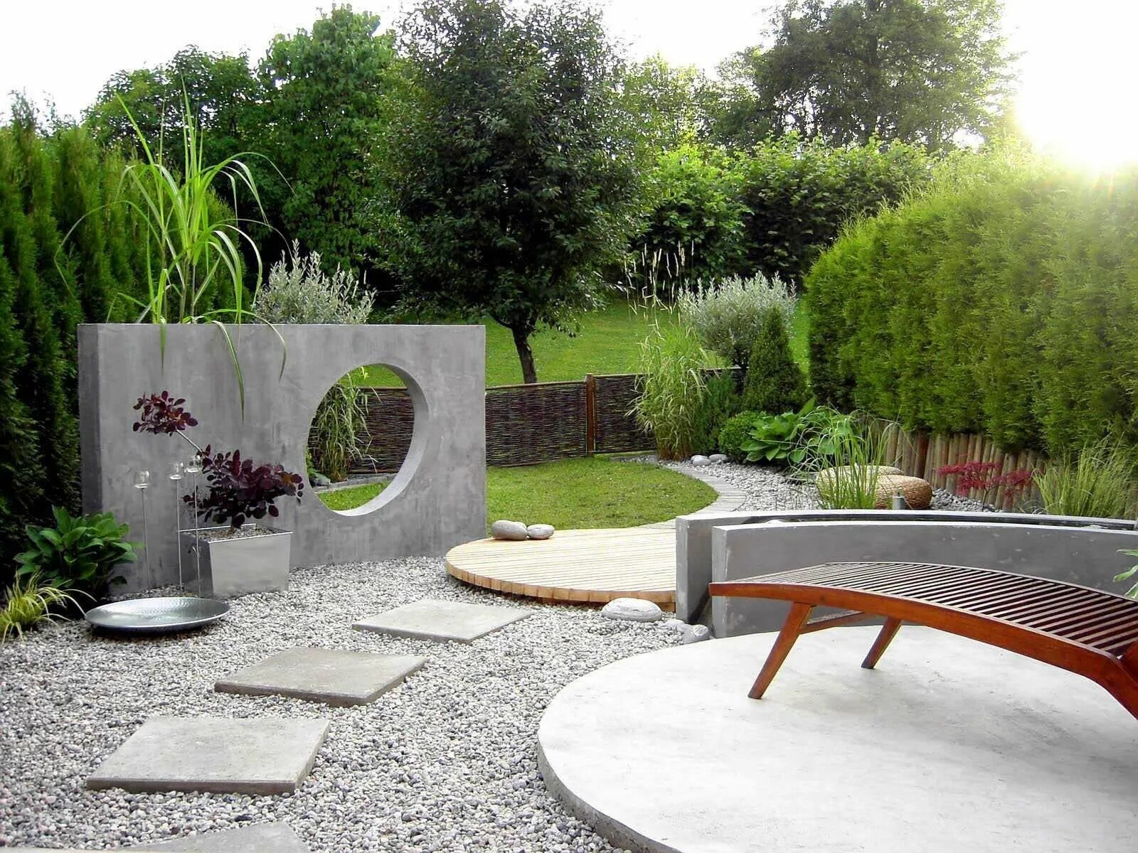 Современный дизайн сада