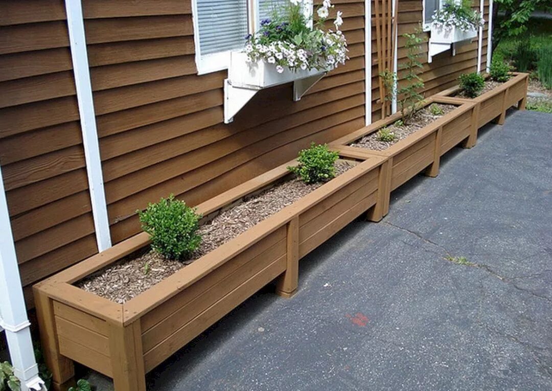Клумбы из досок своими руками фото 33 Proper Outdoor Bench for Your Cozy Days and Nights  Diy plante