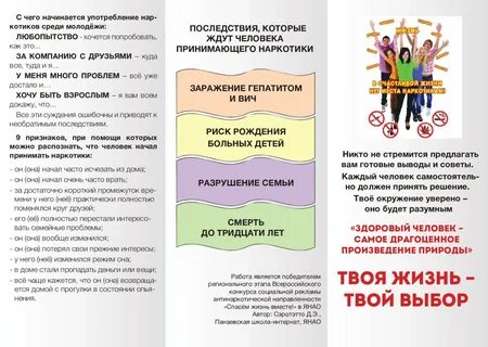 Буклет проблемы молодежи