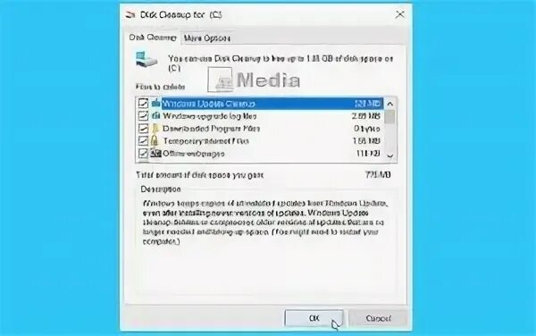 Not enough disk space available. Not enough disk space available