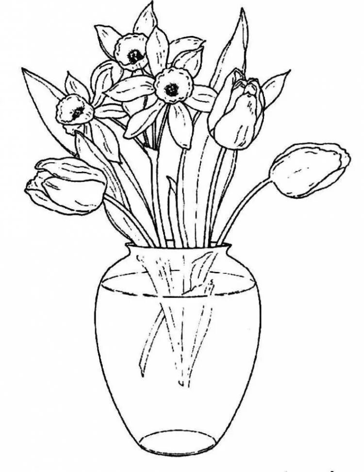 Букет карандашом легко. Ваза с цветами карандашом. Рисунок вазы с цветами карандашом. Цветы в вазе рисунок. Ваза с цветами для срисовки.