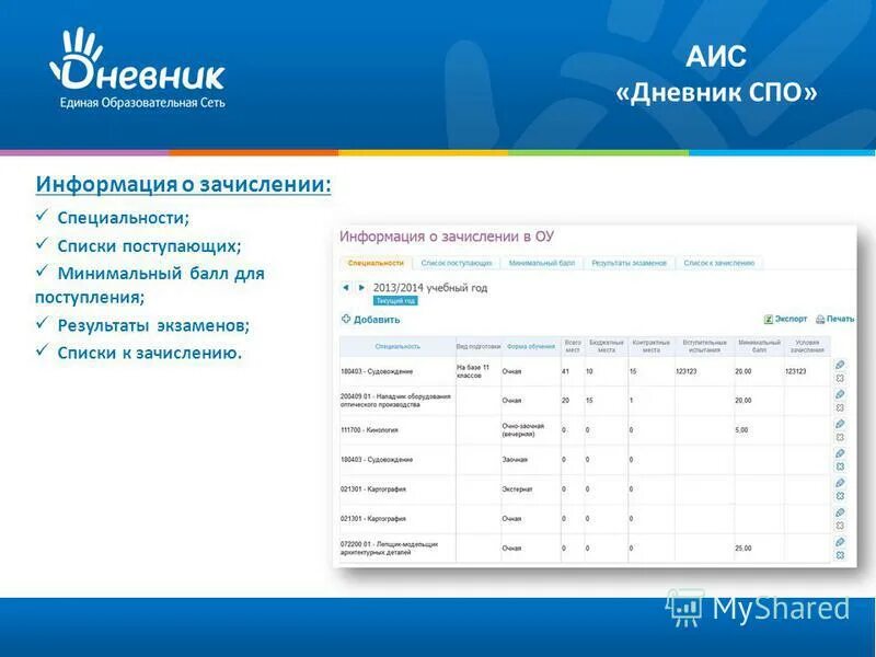 Аис зачисление омская область вход в систему