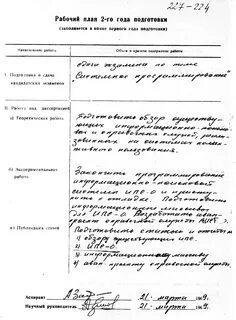 План аспиранта