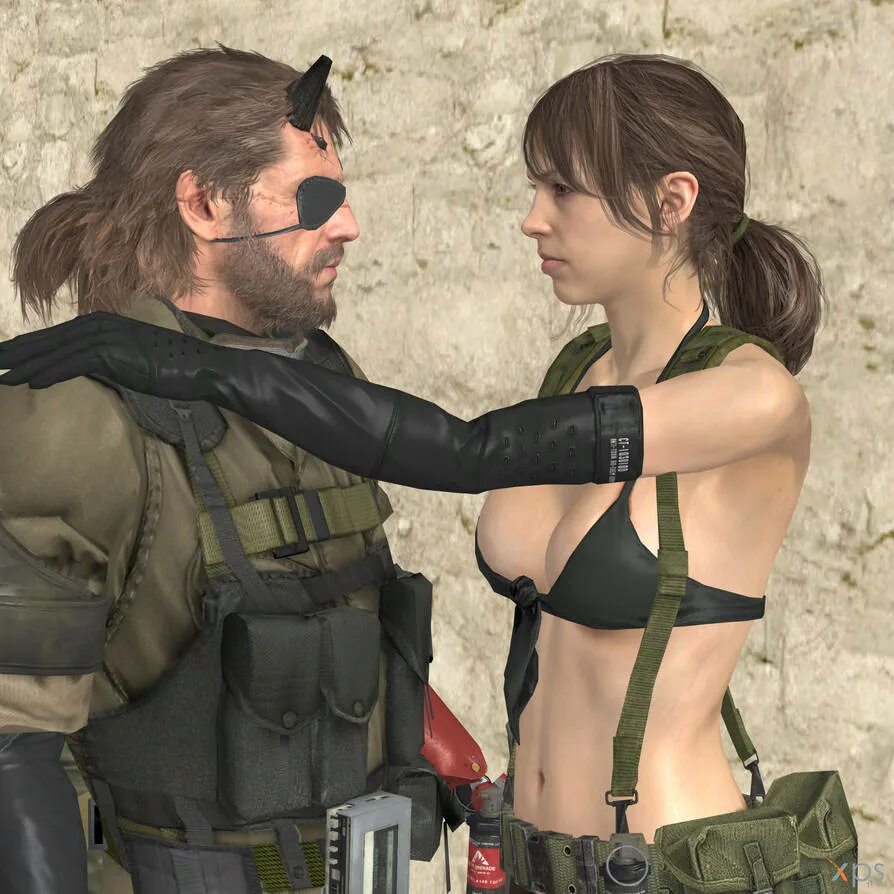 Something quiet. Metal Gear 5 Phantom Pain Квайет. The Phantom Pain молчунья. Солид Снейк 5. MGS 5 Биг босс и молчунья.