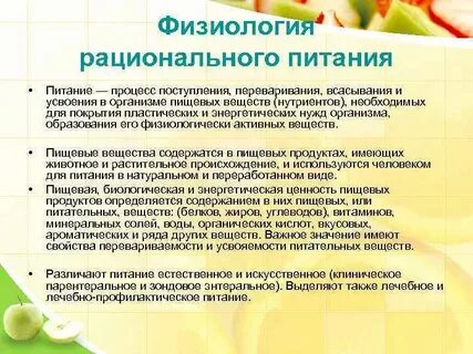 Питание детей что значит