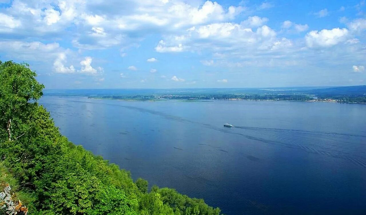 Волга на уровне моря
