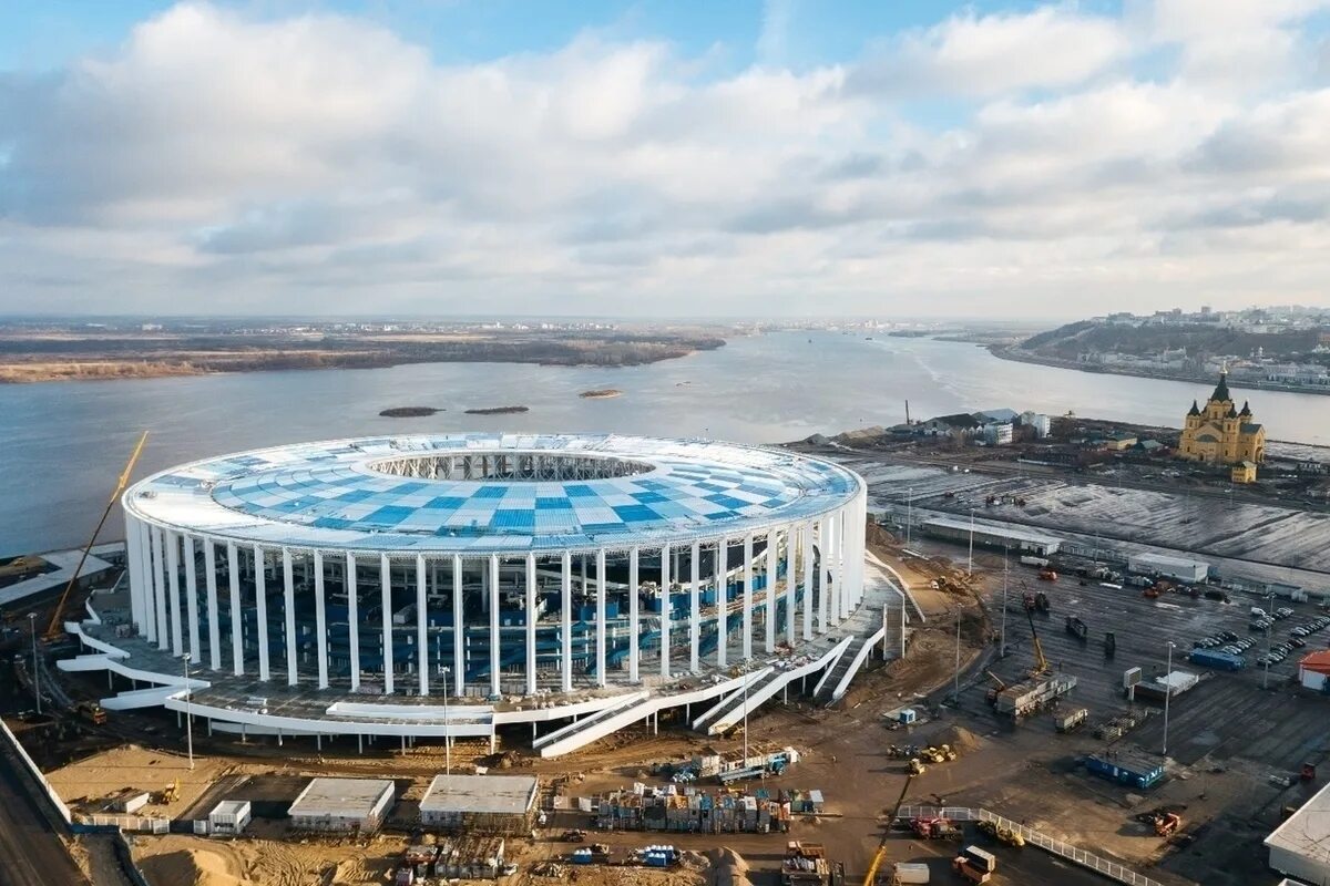 Arena нижний новгород. Стадион Нижний Новгород Арена. Нижний Новгород стадион к ЧМ 2018. Стадион в Нижнем Новгороде к ЧМ.