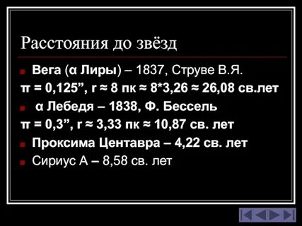 Расстояние до звезды лебедя