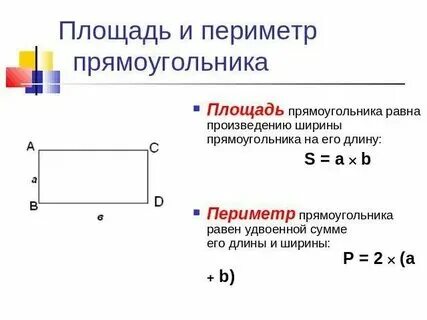 Как из периметра найти площадь прямоугольника