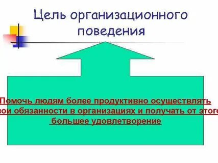 Целью поведения является