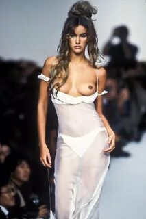 Topless runway models.