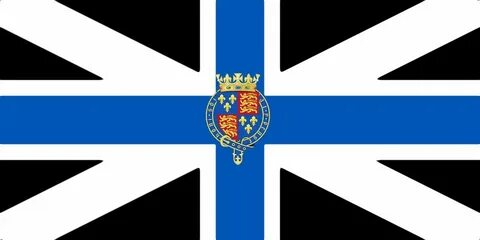 The union flag is flown above